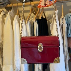 New small, red box bag